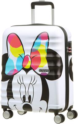 American Tourister Wavebreaker Disney - Minnie Mouse - close-up 36l Spinner - weiß, mehrfarbig, Motiv bei Amazon bestellen