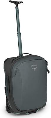 Alle Details zur Koffer/Tasche Osprey Rolling Transporter Global Carry-On - pointbreak 30l Trolley - grey und ähnlichem Gepäck
