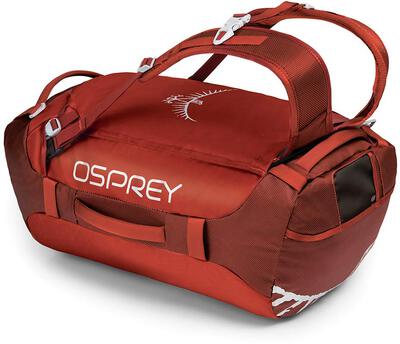 Alle Details zur Koffer/Tasche Osprey Transporter 40l Reisetasche - ruffian red und ähnlichem Gepäck